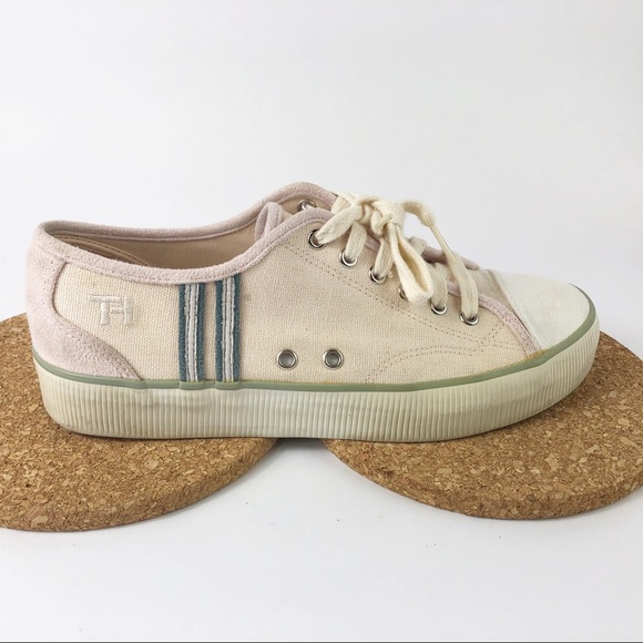 Vintage 90's Tommy Hilfiger Low Top Sneakers, 9M - Picture 2 of 7